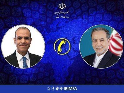 گفت وگوی تلفنی وزرای امور خارجه ایران و مصر