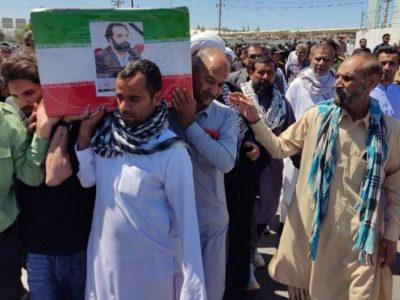 پیکر پاک شهید اهل سنت در زاهدان تشییع شد
