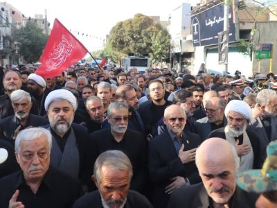 حضور رئیس دفتر رئیسجمهور در مراسم تشییع پدر سپهبد شهید موسوی در قم